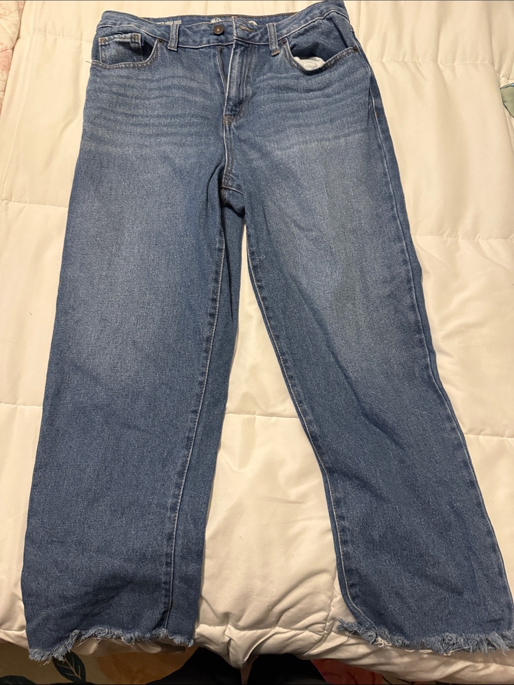 Rewash Women’s Classic Wide-Leg Jeans in Blue 7/28